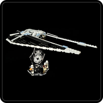 Display stand 3D for Lego 75154 Tie Striker +minifigures slots (S1029)-2