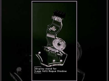 Display stand angled for Lego 7672 Rogue Shadow + minifigures slots (A1135)